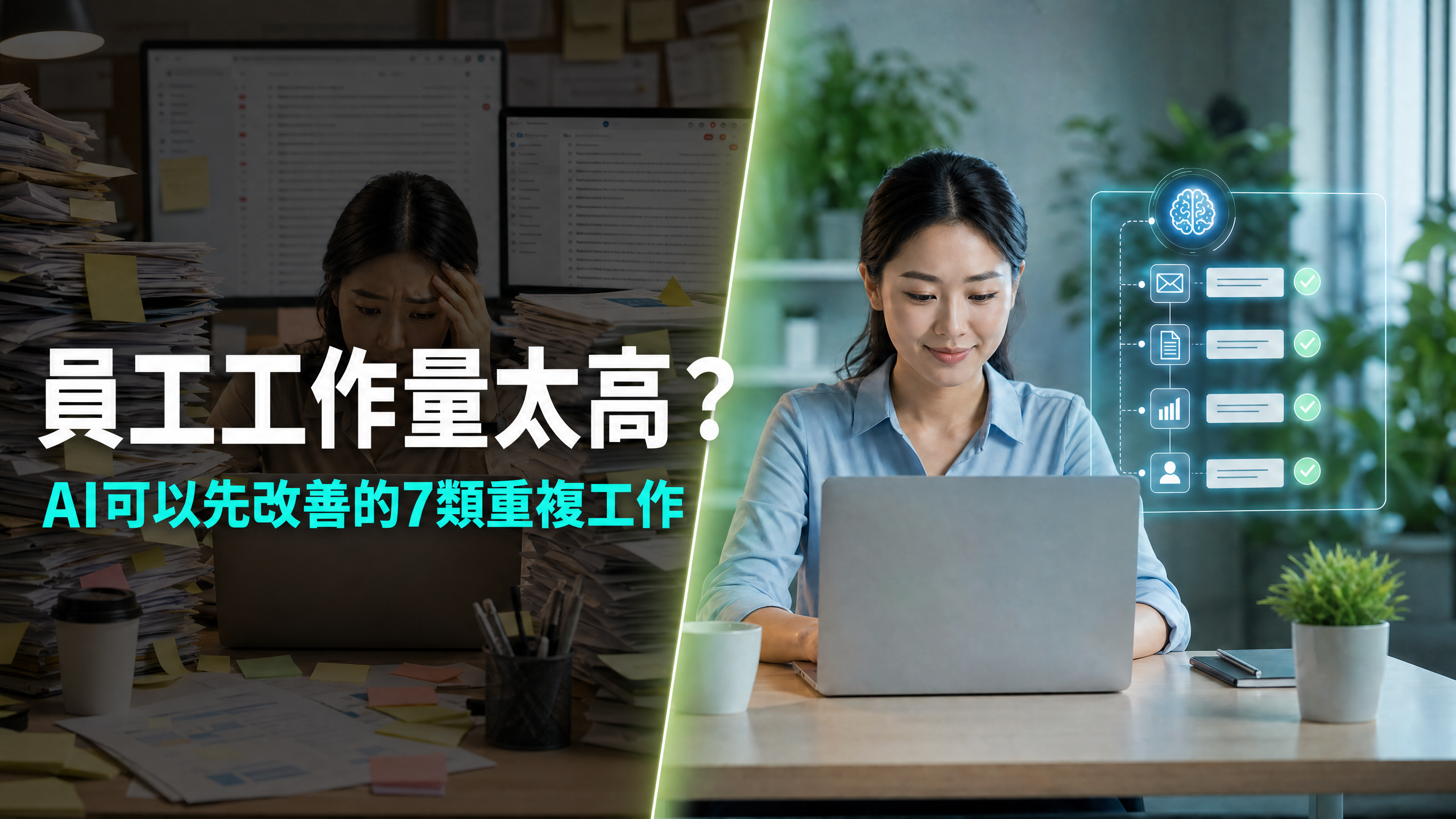 員工工作量太高？AI 可以先改善的 7 類重複工作